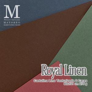 Royal linen. Bond papel. Royal Linen 2C 275 g 66x100cm