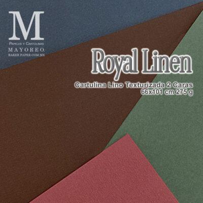 Royal linen. Bond papel. Royal Linen 2C 275 g 66x100cm