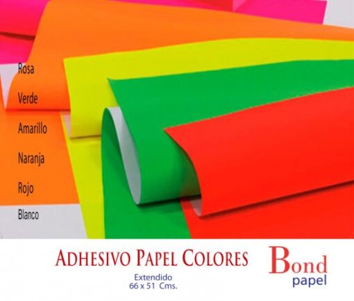 Adhesivo papel color Bond papel